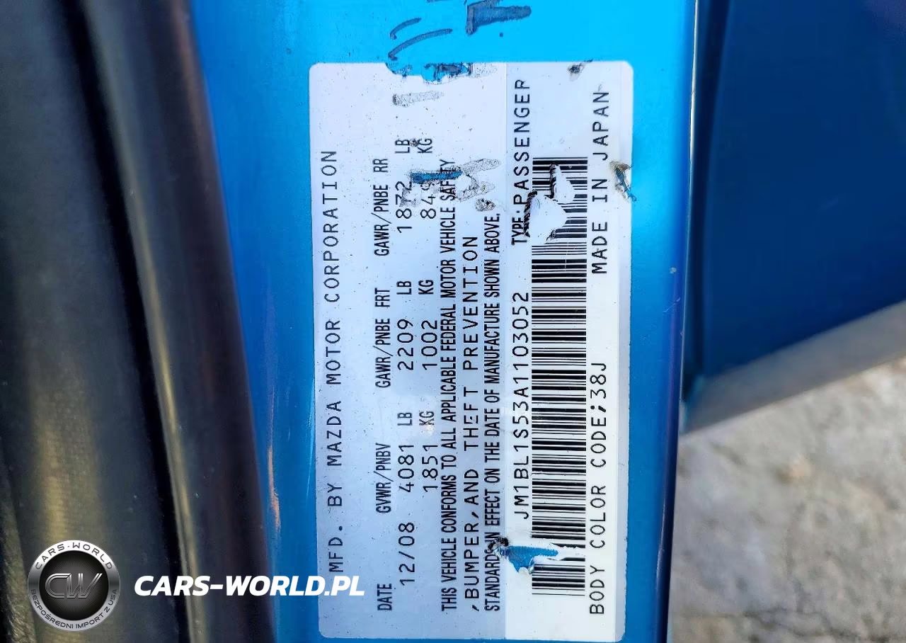 2010 Mazda 3 S VIN:JM1BL1S53A1103052 - 12
