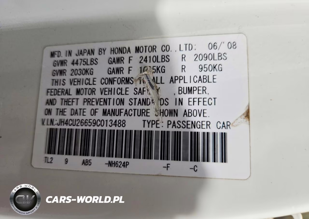 2009 Acura Tsx VIN:JH4CU26659C013488 - 12