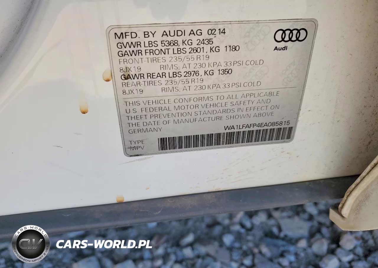 2014 Audi Q5 Premium Plus VIN:WA1LFAFP4EA085815 - 13
