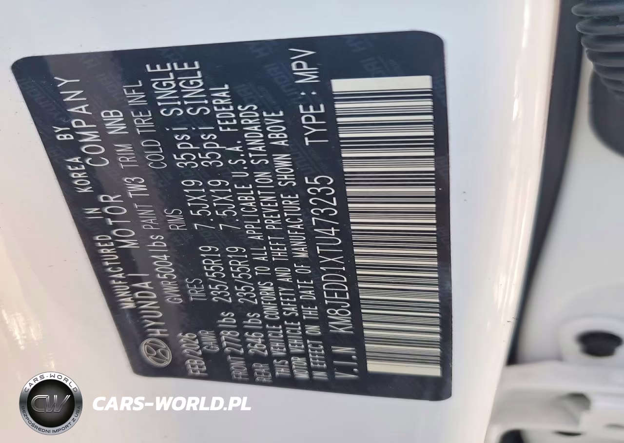 2026 Hyundai Tucson Limited VIN:KM8JEDD1XTU473235 - 12
