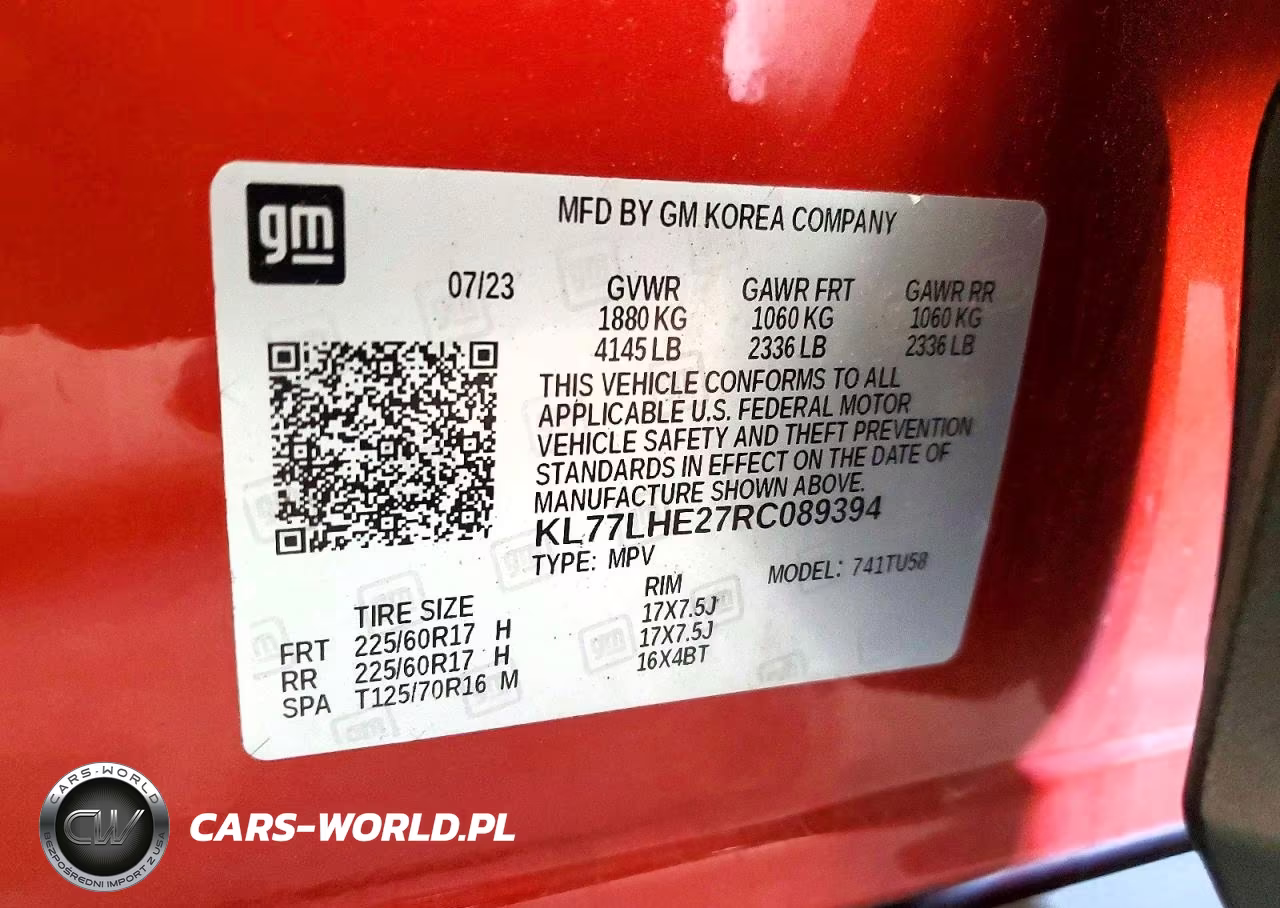 2024 Chevrolet Trax 1Lt VIN:KL77LHE27RC089394 - 13