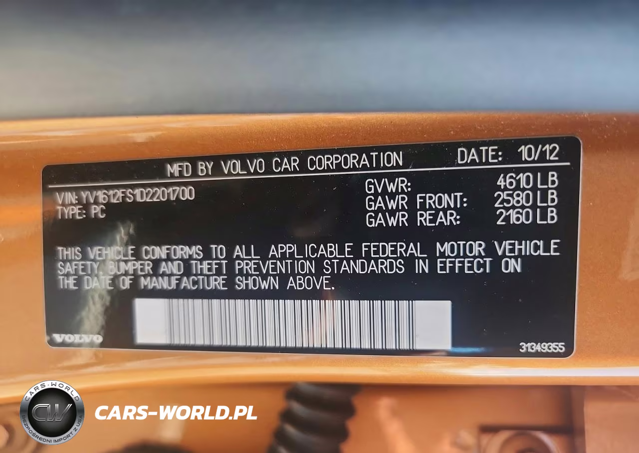 2013 Volvo S60 T5 VIN:YV1612FS1D2201700 - 12
