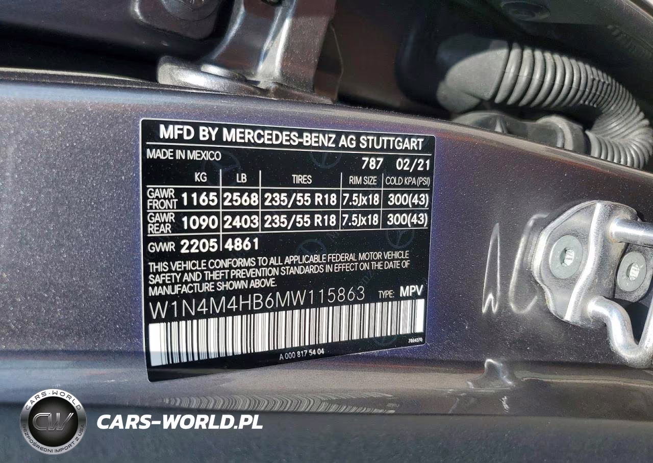 2021 Mercedes-Benz Glb 250 4Matic VIN:W1N4M4HB6MW115863 - 12