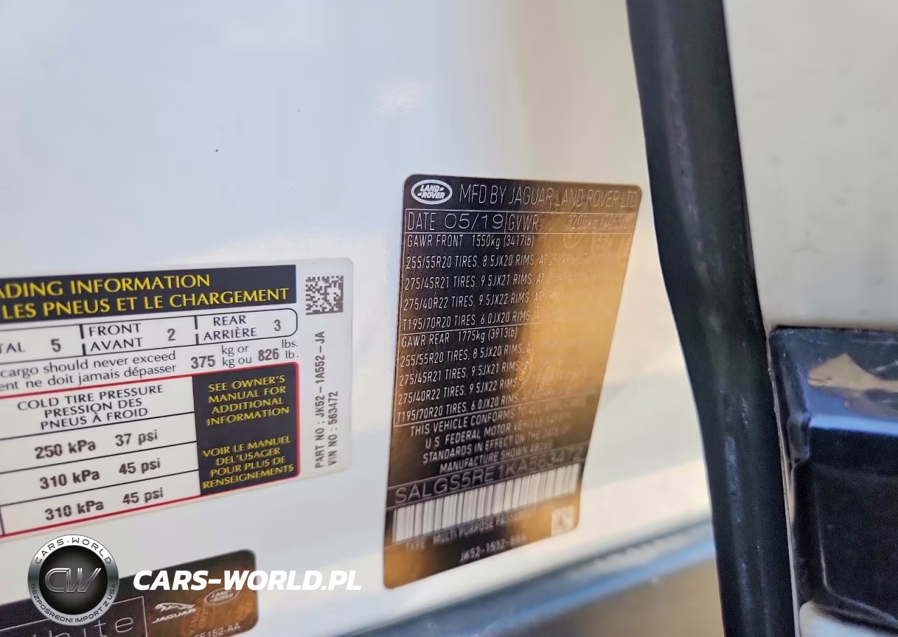 2019 Land Rover Range Rover Supercharged VIN:SALGS5RE1KA563472 - 12