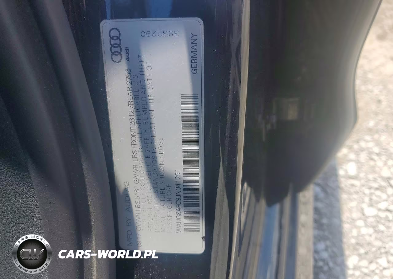 2018 Audi A6 Premium Plus VIN:WAUG8AFC9JN041291 - 12