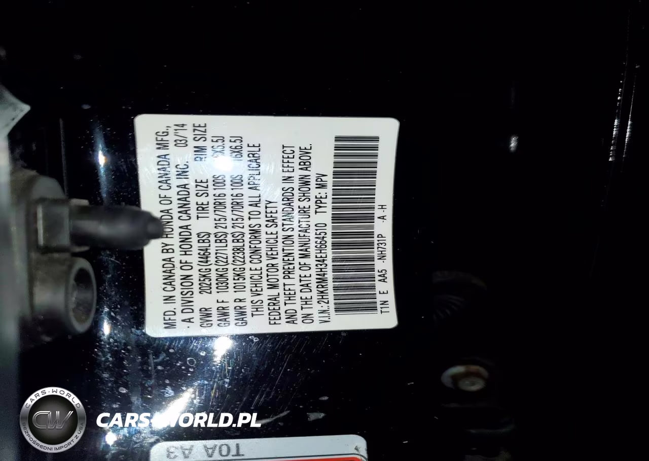 2014 Honda Cr-V Lx VIN:2HKRM4H34EH664510 - 14
