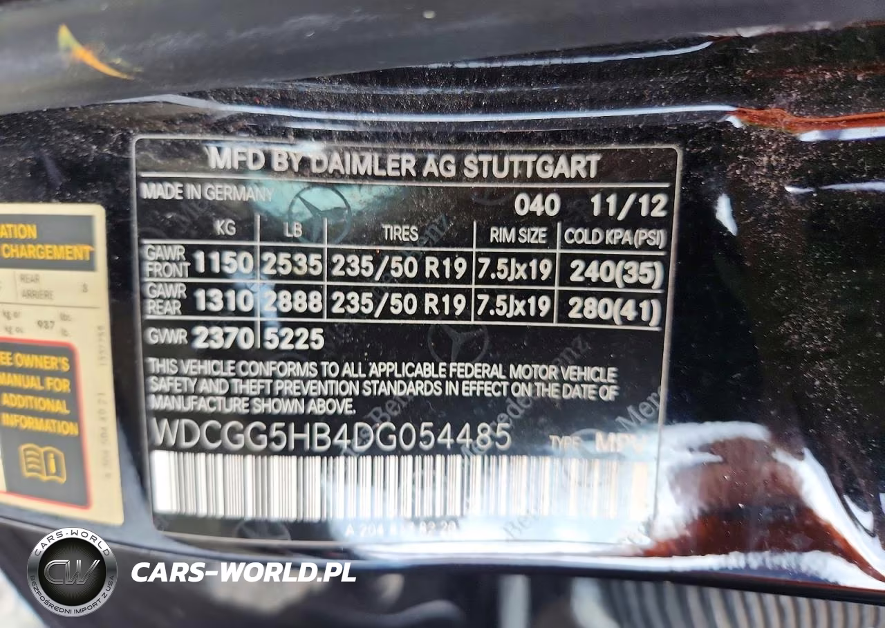 2013 Mercedes-Benz Glk 350 VIN:WDCGG5HB4DG054485 - 13