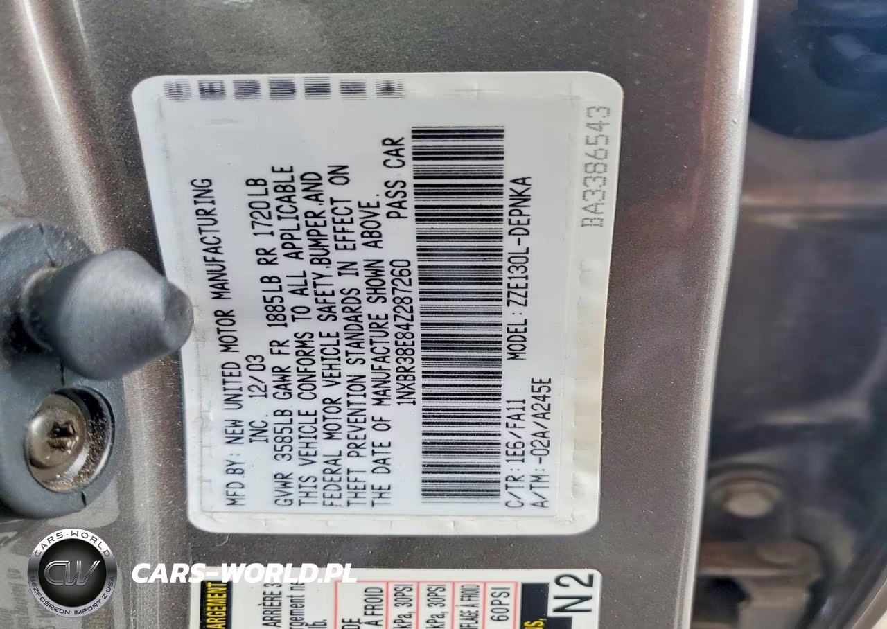 2004 Toyota Corolla Ce VIN:1NXBR38E84Z287260 - 13