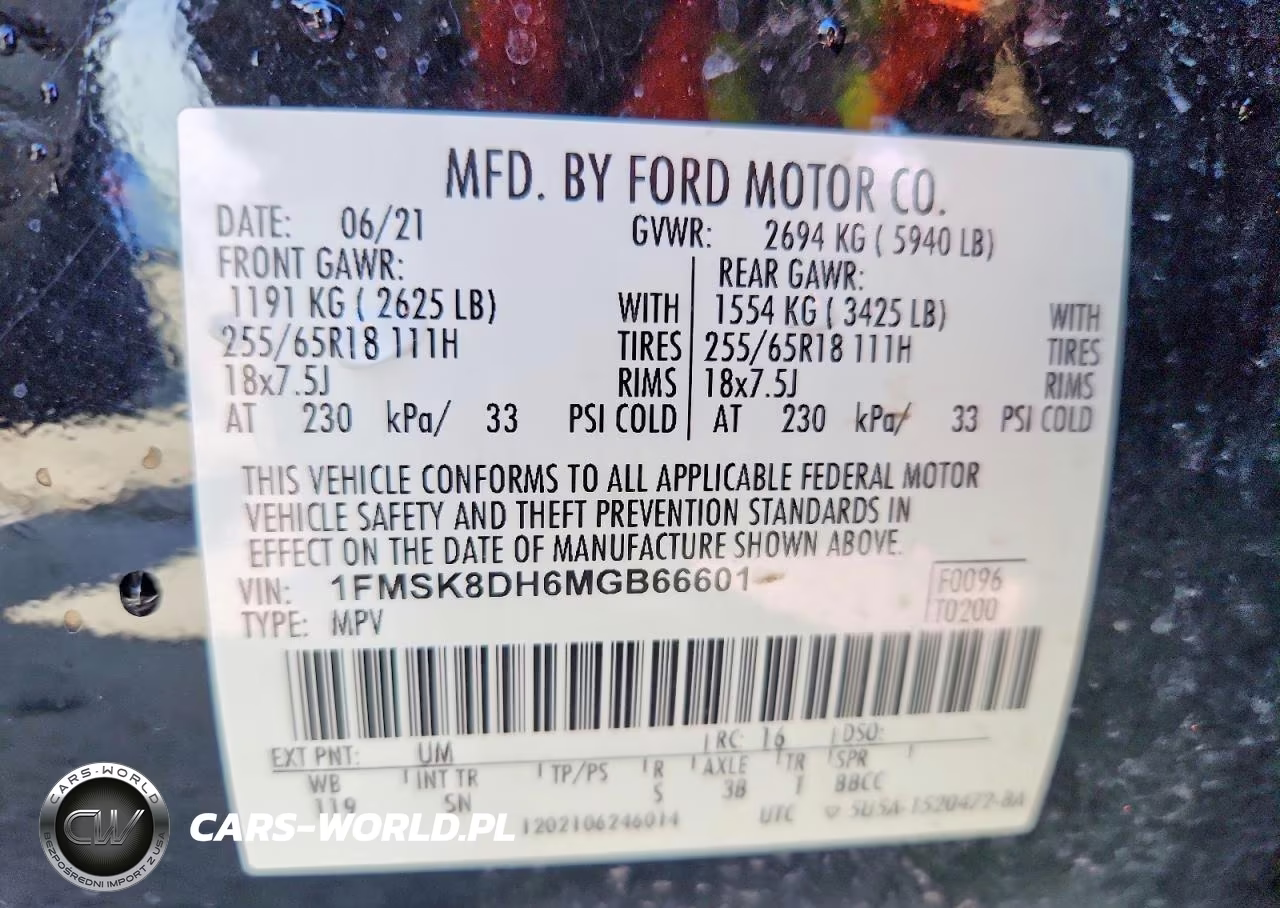 2021 Ford Explorer Xlt VIN:1FMSK8DH6MGB66601 - 14