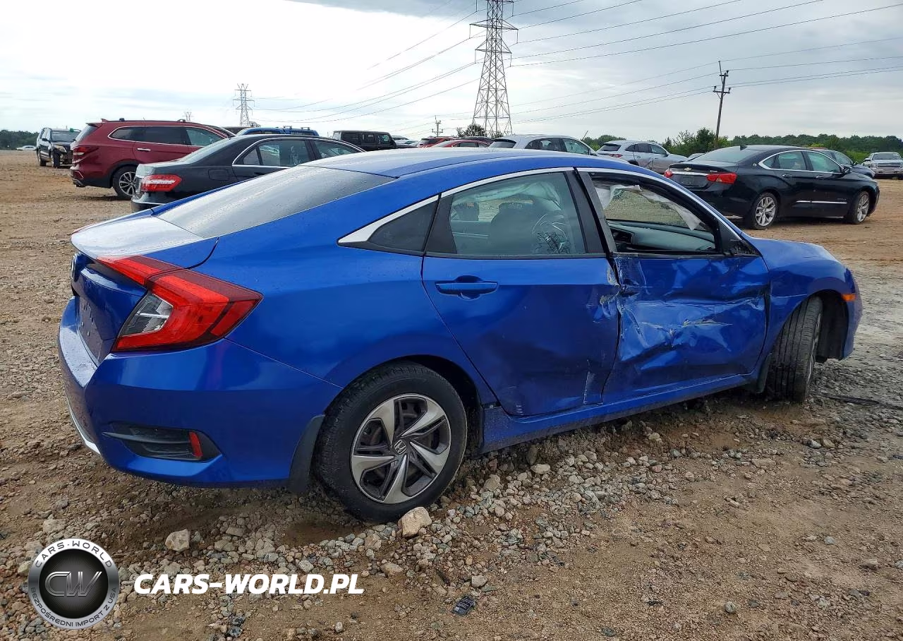 2019 Honda Civic Lx VIN:19XFC2F60KE025399 - 3