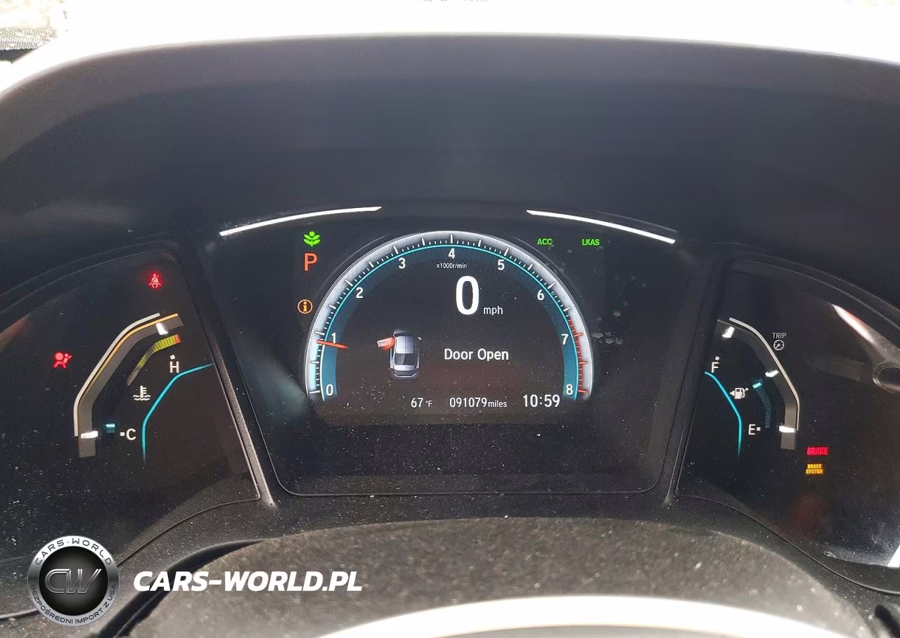 2019 Honda Civic Lx VIN:19XFC2F60KE025399 - 9