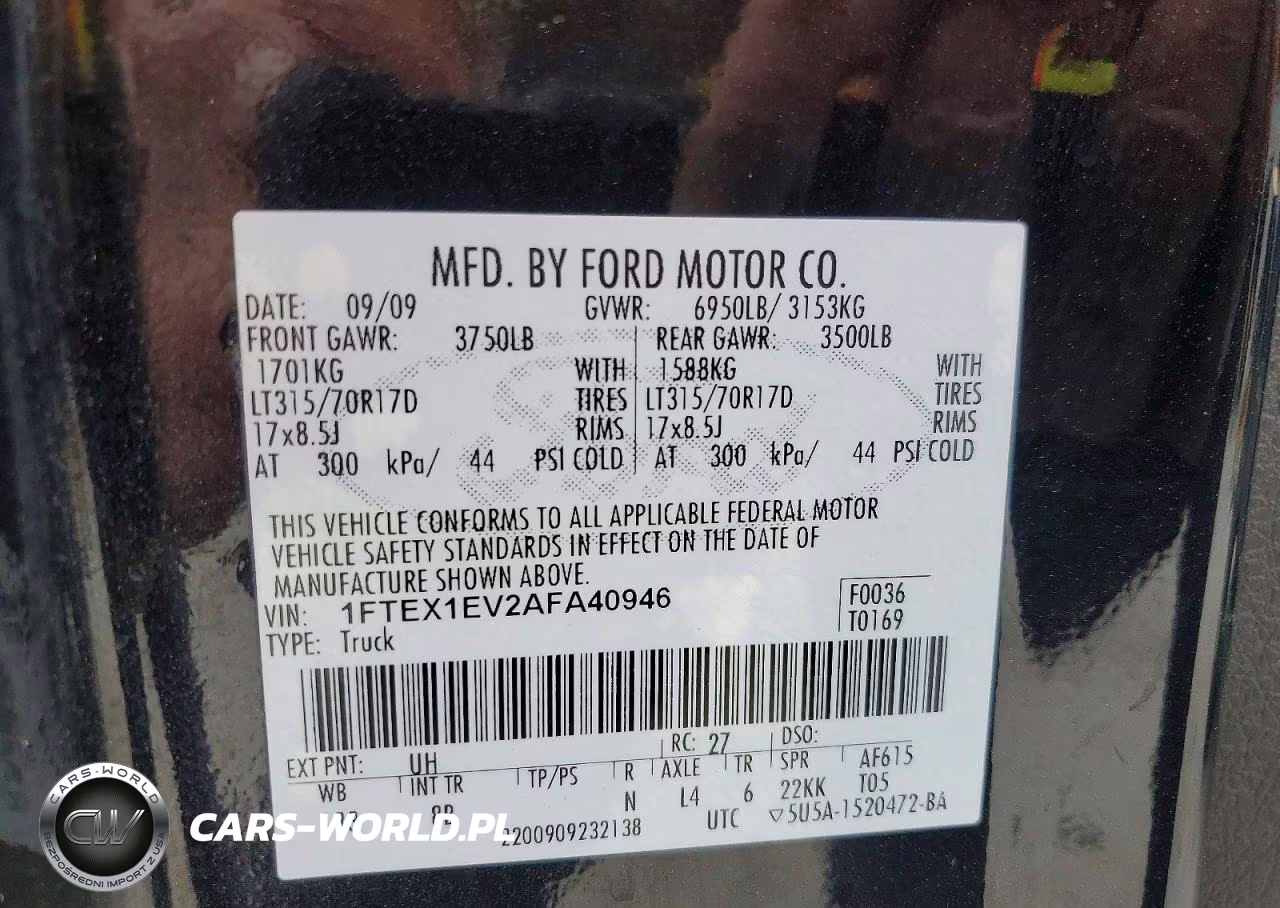 2010 Ford F150 Super Cab VIN:1FTEX1EV2AFA40946 - 12