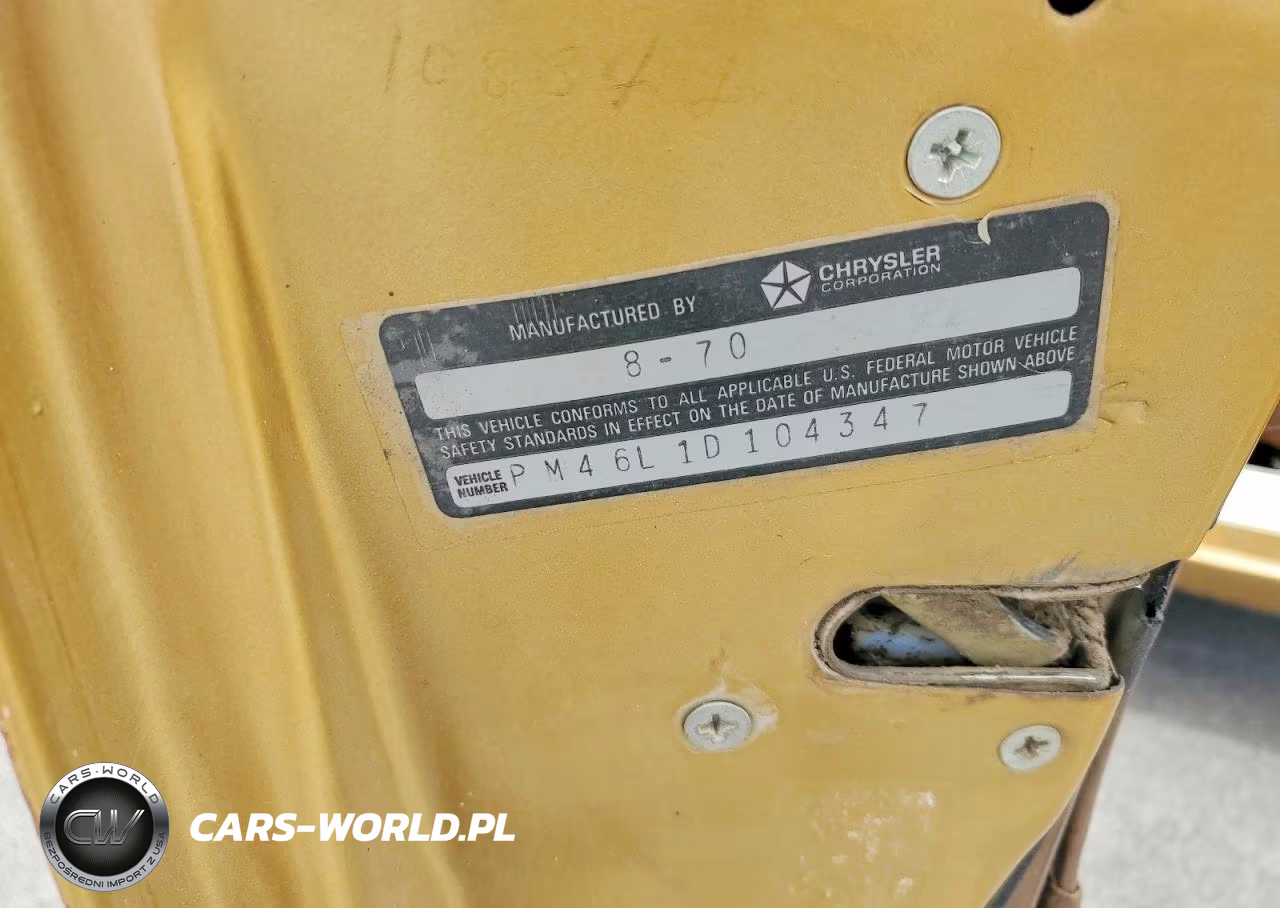 1971 Plymouth Fury VIN:PM46L1D104347 - 13