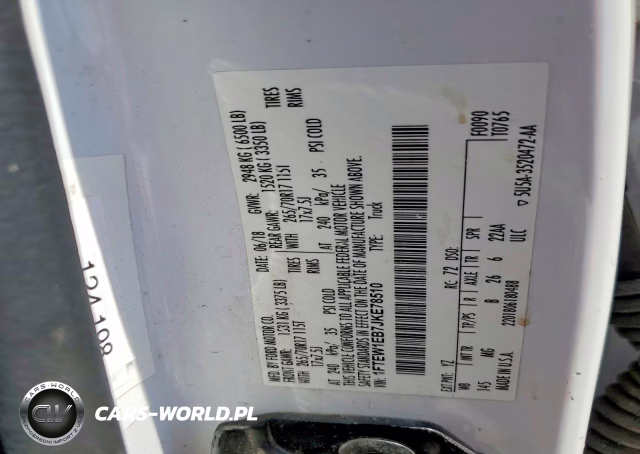 2018 Ford F150 Supercrew VIN:1FTEW1EB7JKE78510 - 12