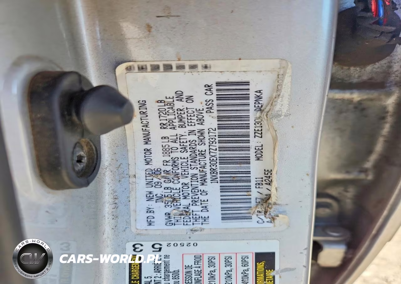 2007 Toyota Corolla Le VIN:1NXBR30EX7Z793172 - 12