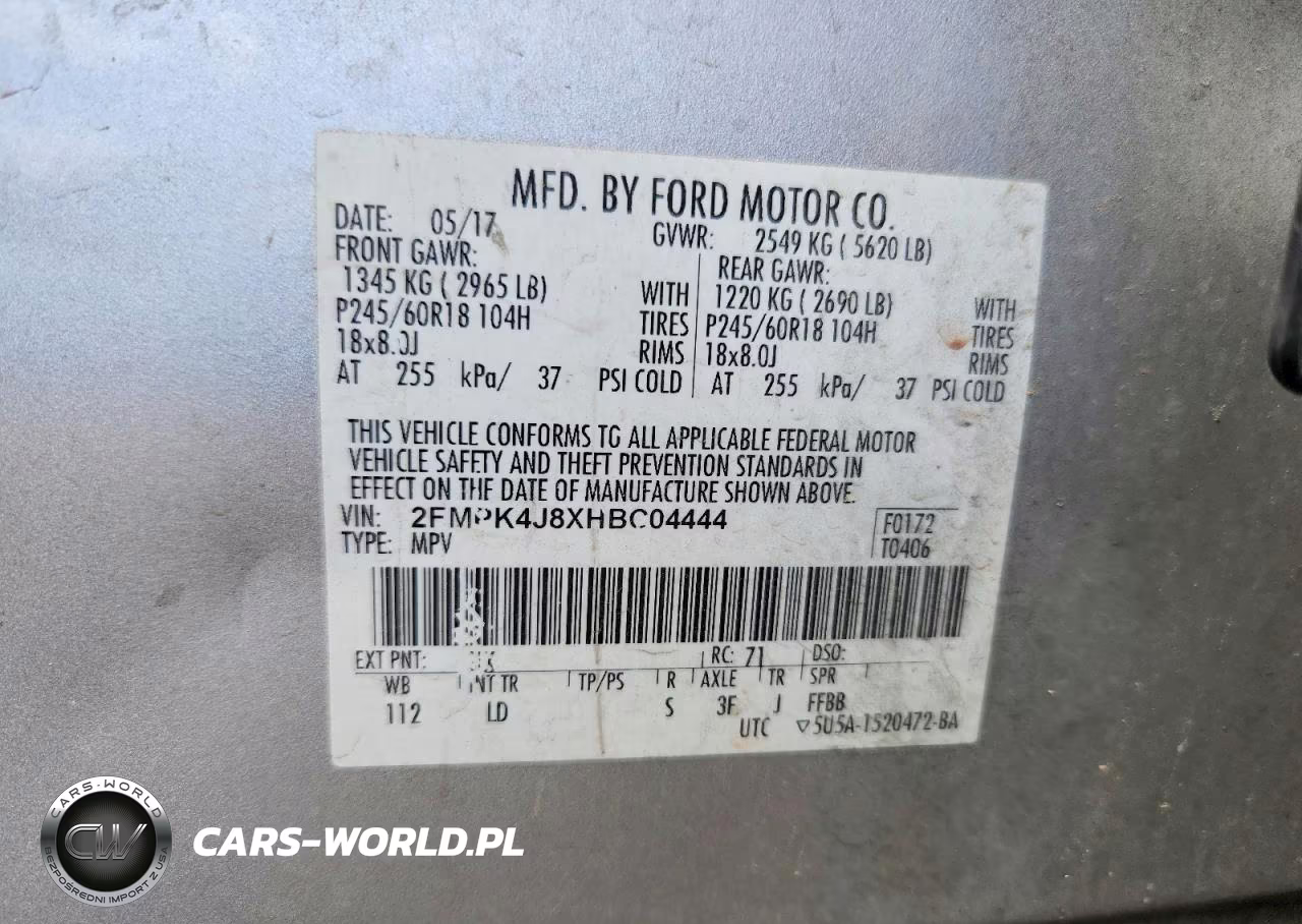 2017 Ford Edge Sel VIN:2FMPK4J8XHBC04444 - 13