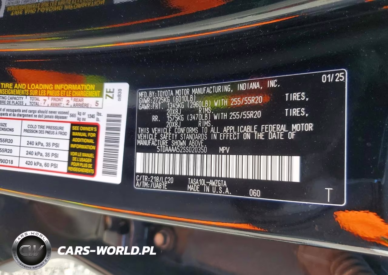 2025 Toyota Grand Highlander Limited VIN:5TDAAAA52SS020350 - 12