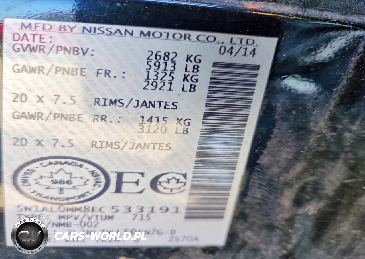 2014 Infiniti Qx60 Base VIN:5N1AL0MM8EC533191 - 13