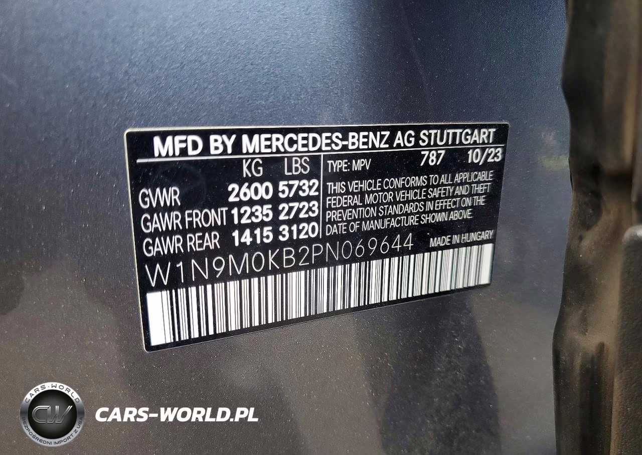 2023 Mercedes-Benz Eqb 300 4Matic VIN:W1N9M0KB2PN069644 - 13
