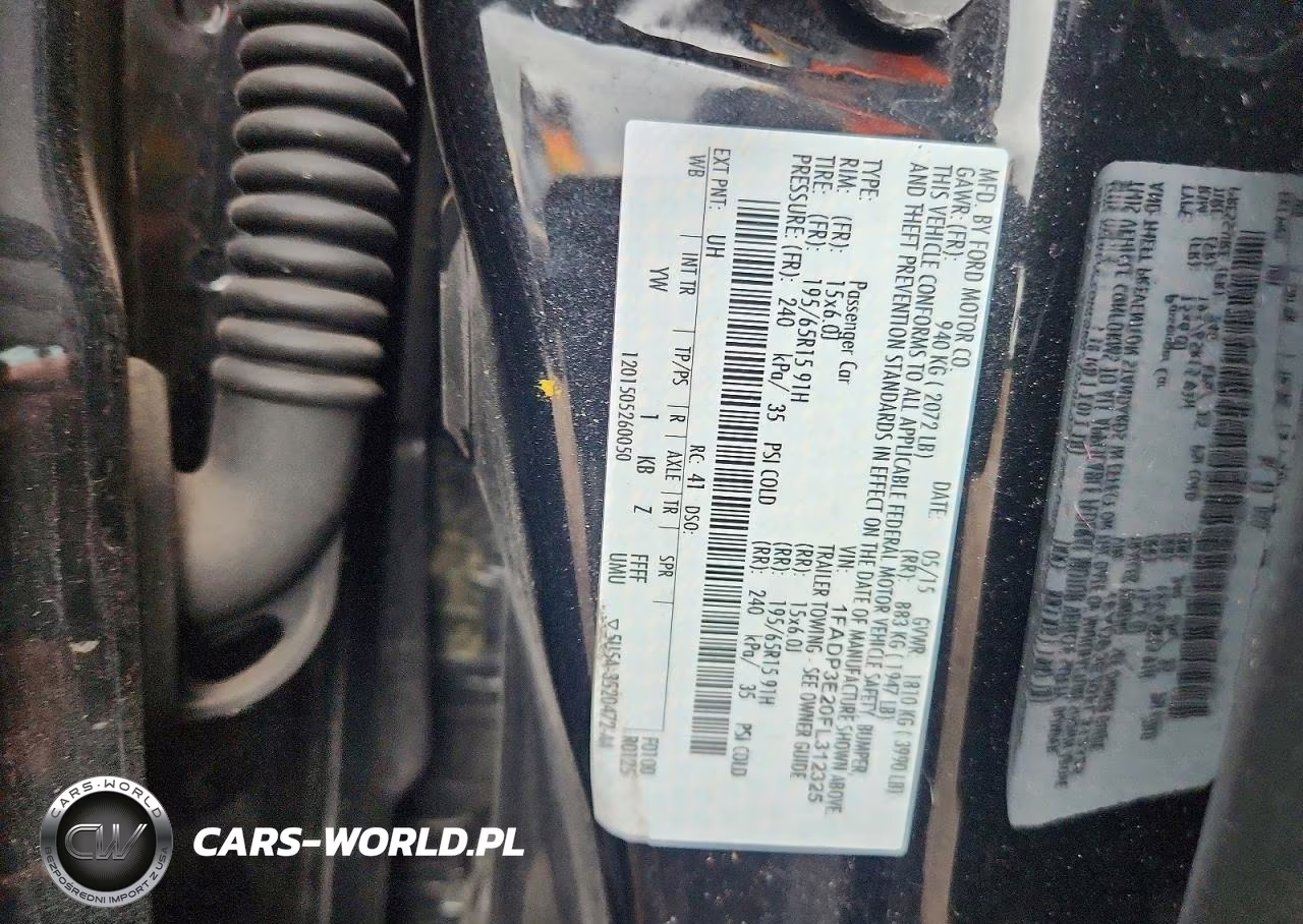 2016 Ford Focus VIN:1FADP3E20FL312325 - 12