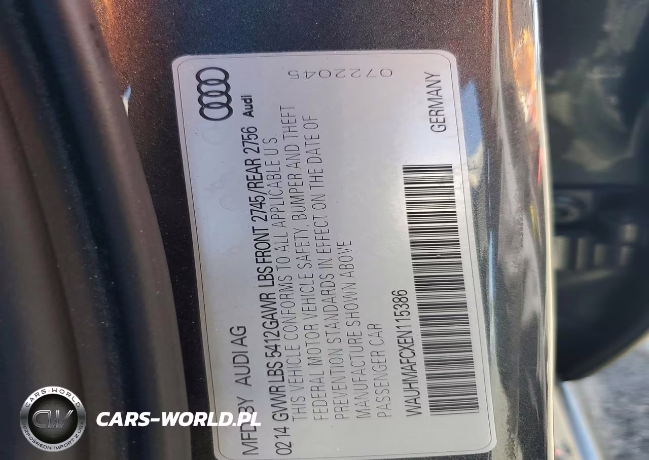 2014 Audi A6 Prestige VIN:WAUHMAFCXEN115386 - 12