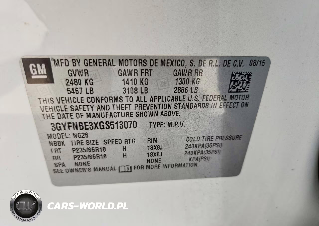 2016 Cadillac Srx Luxury Collection VIN:3GYFNBE3XGS513070 - 13