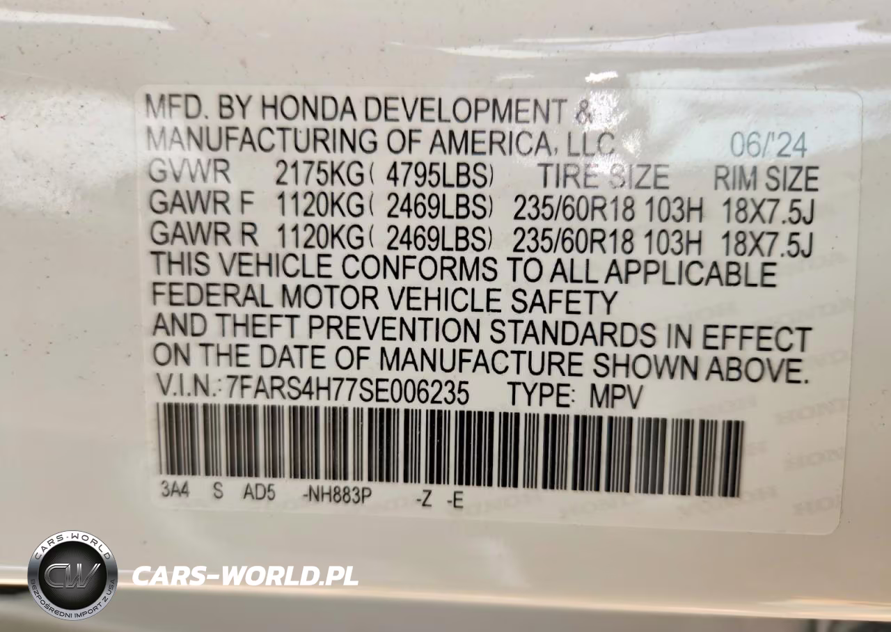 2025 Honda Cr-V Exl VIN:7FARS4H77SE006235 - 12
