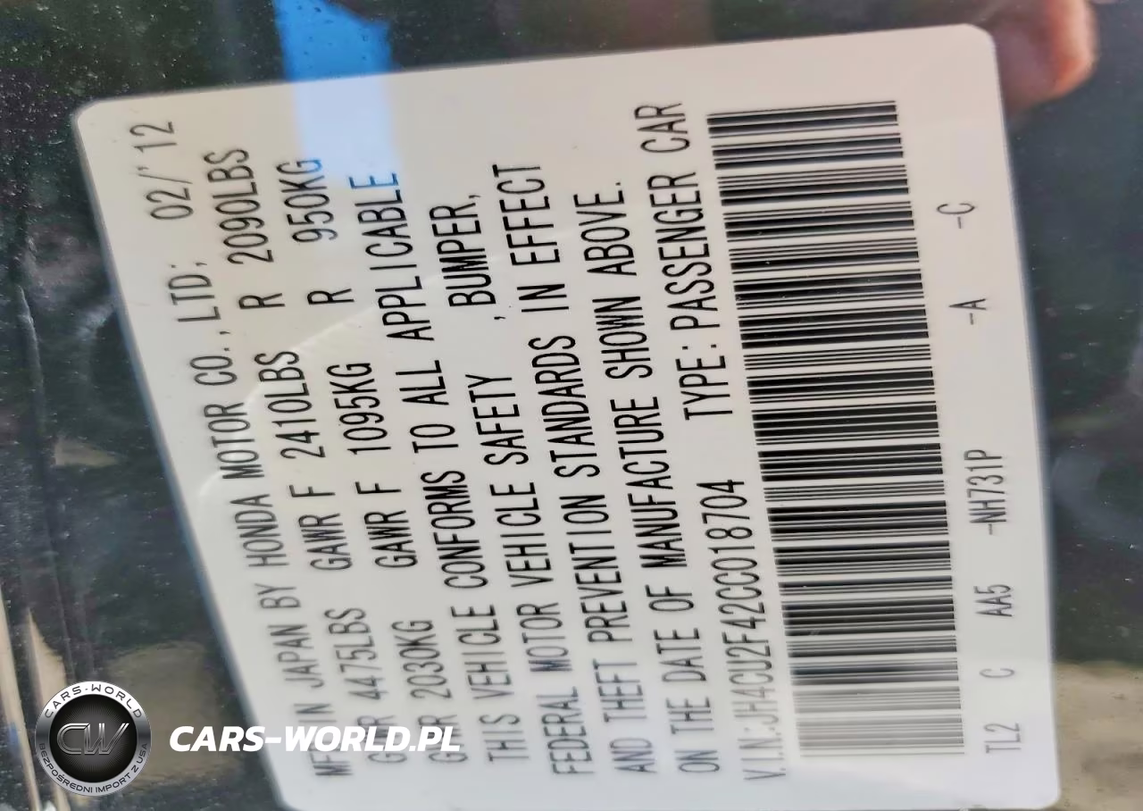 2012 Acura Tsx VIN:JH4CU2F42CC018704 - 12