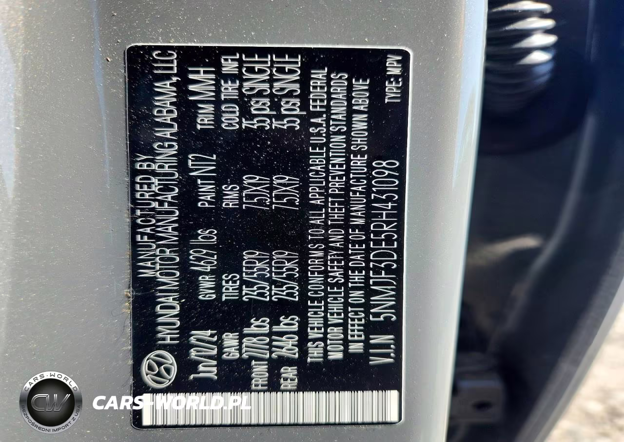 2024 Hyundai Tucson Sel VIN:5NMJF3DE5RH431098 - 13