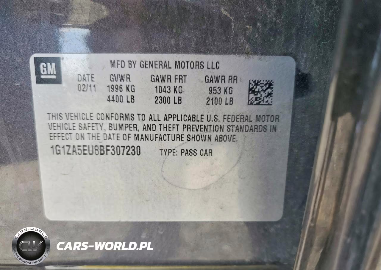 2011 Chevrolet Malibu Ls VIN:1G1ZA5EU8BF307230 - 12
