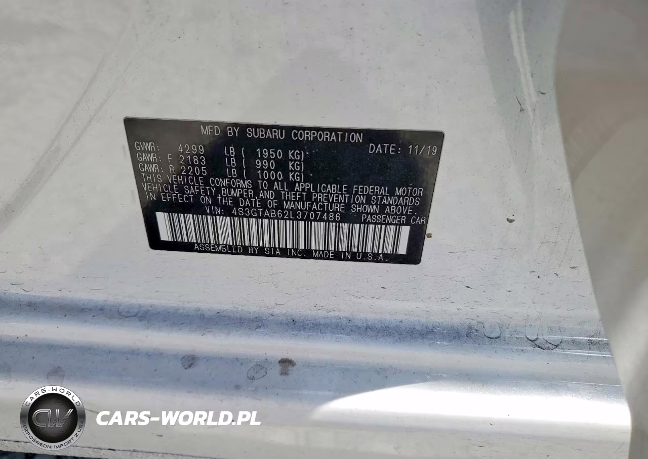 2020 Subaru Impreza VIN:4S3GTAB62L3707486 - 12