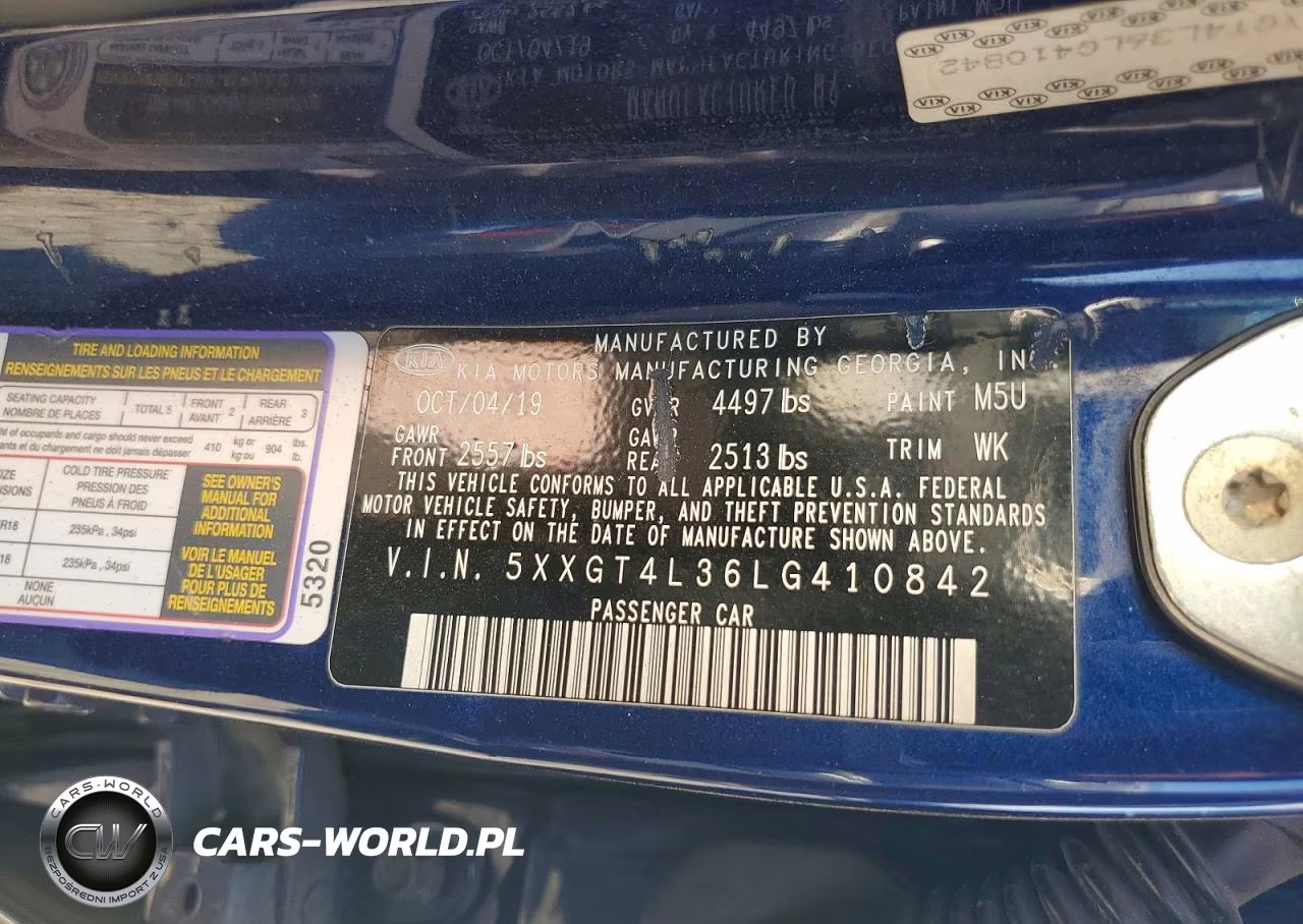 2020 Kia Optima S VIN:5XXGT4L36LG410842 - 12