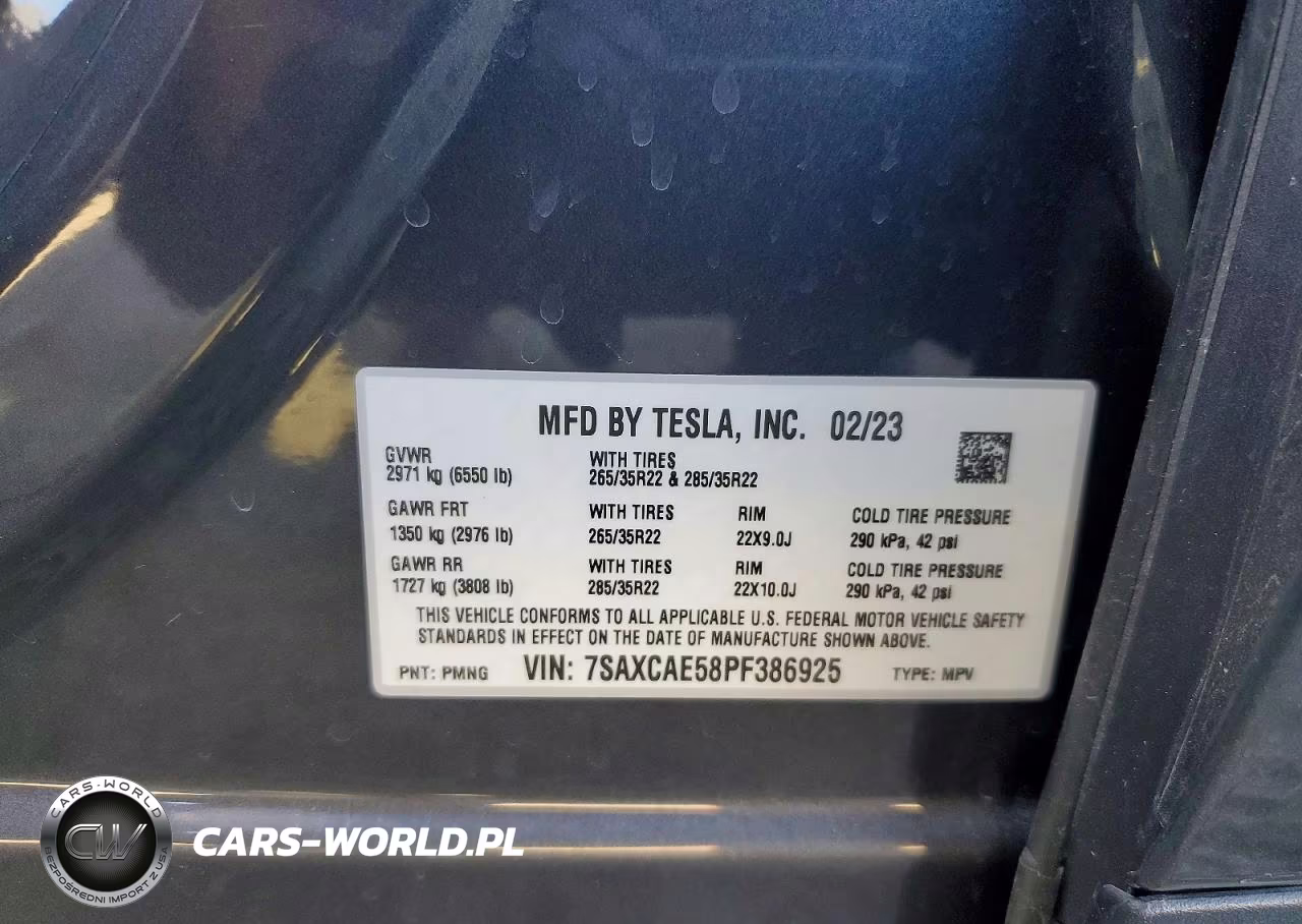2023 Tesla Model X VIN:7SAXCAE58PF386925 - 12