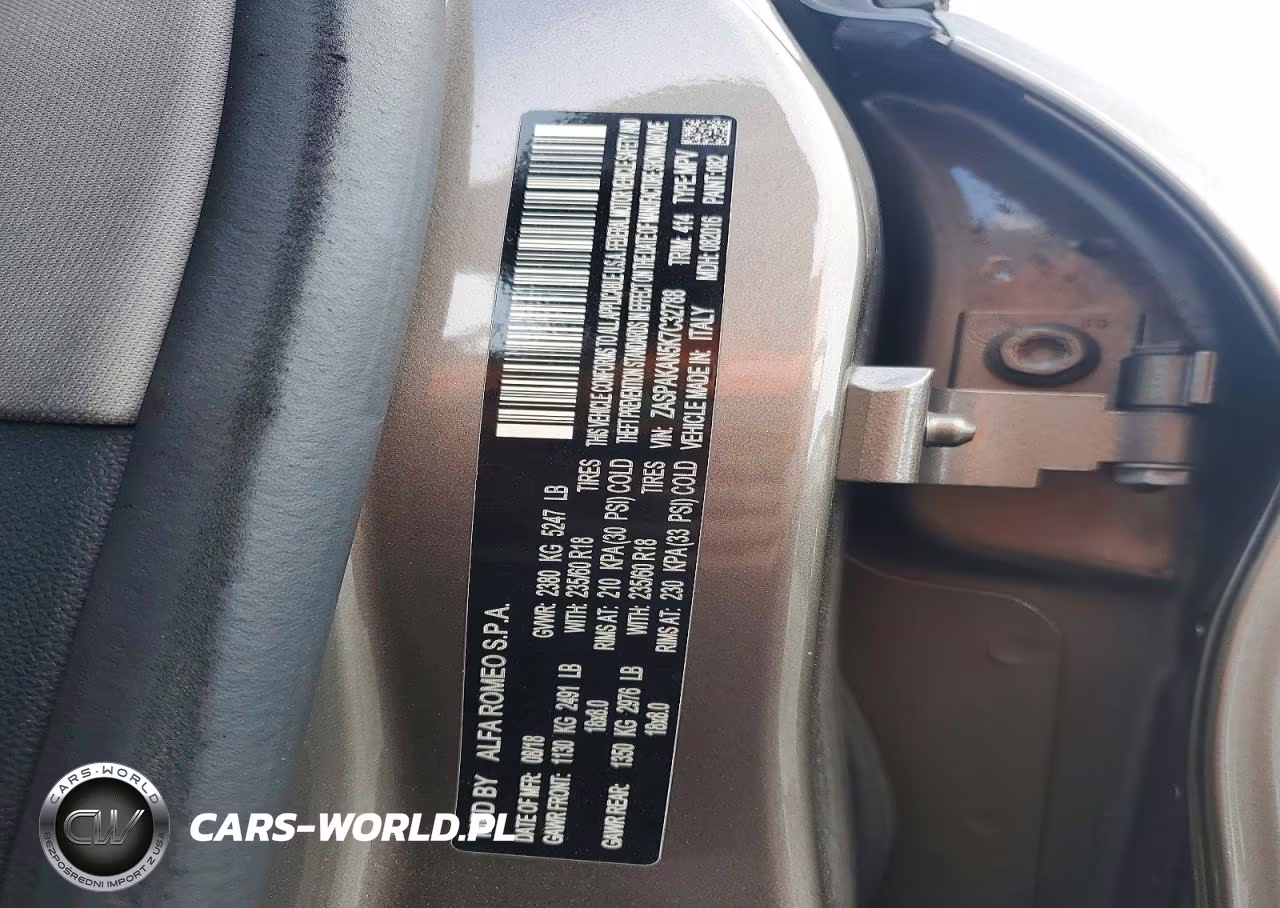 2019 Alfa Romeo Stelvio VIN:ZASPAKAN5K7C32788 - 13
