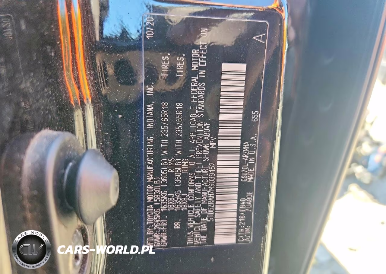 2021 Toyota Highlander Xle VIN:5TDGZRAH7MS039152 - 13