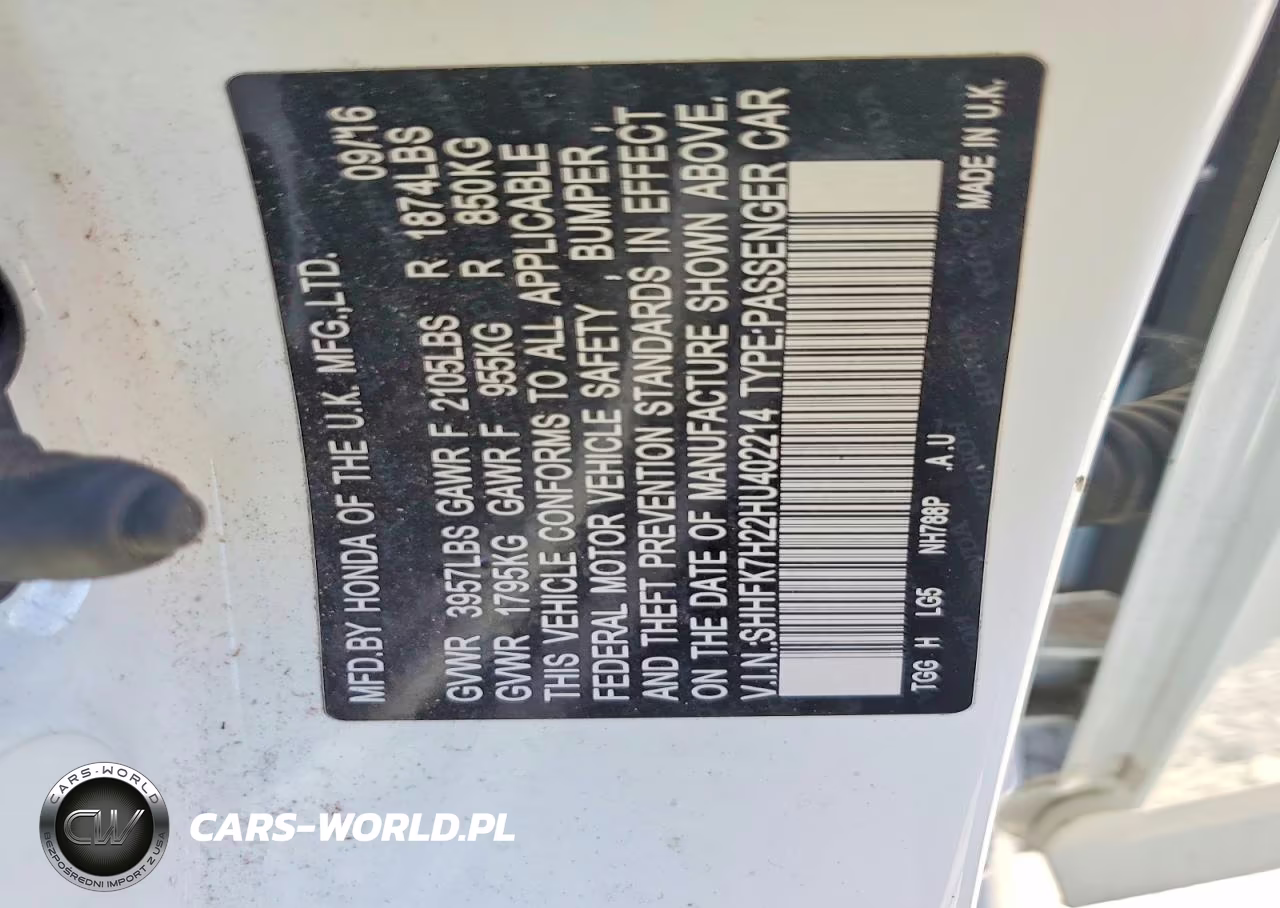2017 Honda Civic Lx VIN:SHHFK7H22HU402214 - 12