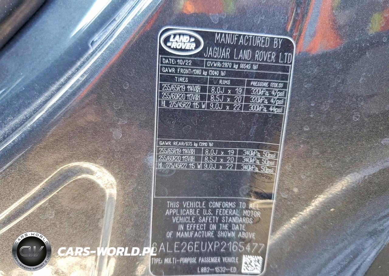 2023 Land Rover Defender 90 X-Dynamic Se VIN:SALE26EUXP2165477 - 13