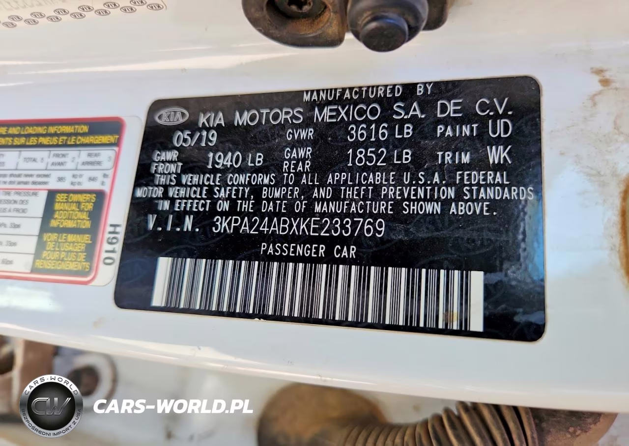 2019 Kia Rio VIN:3KPA24ABXKE233769 - 12