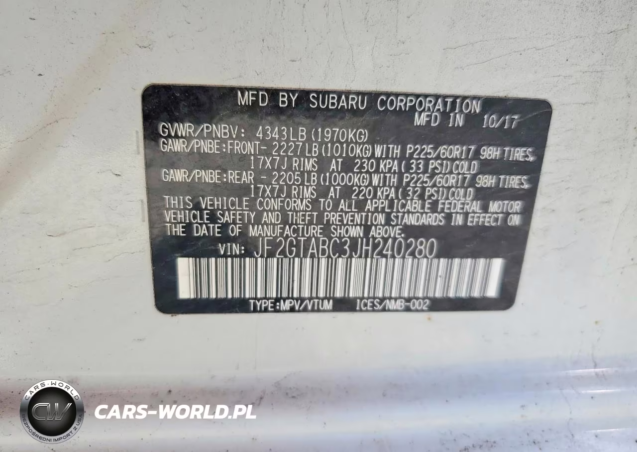2018 Subaru Crosstrek Premium VIN:JF2GTABC3JH240280 - 14