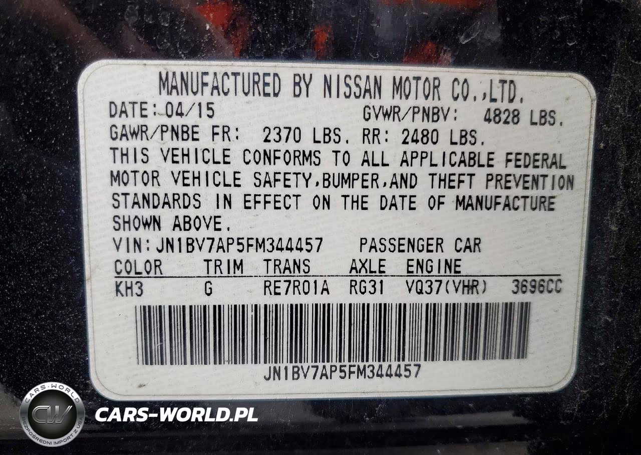 2015 Infiniti Q50 Premium VIN:JN1BV7AP5FM344457 - 13