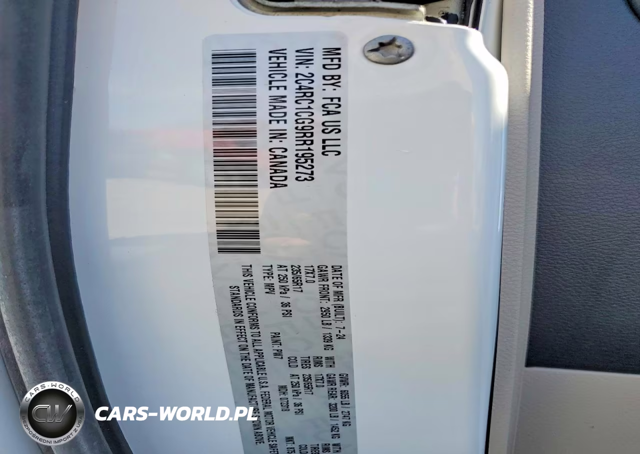 2024 Chrysler Voyager Lx VIN:2C4RC1CG9RR195273 - 13