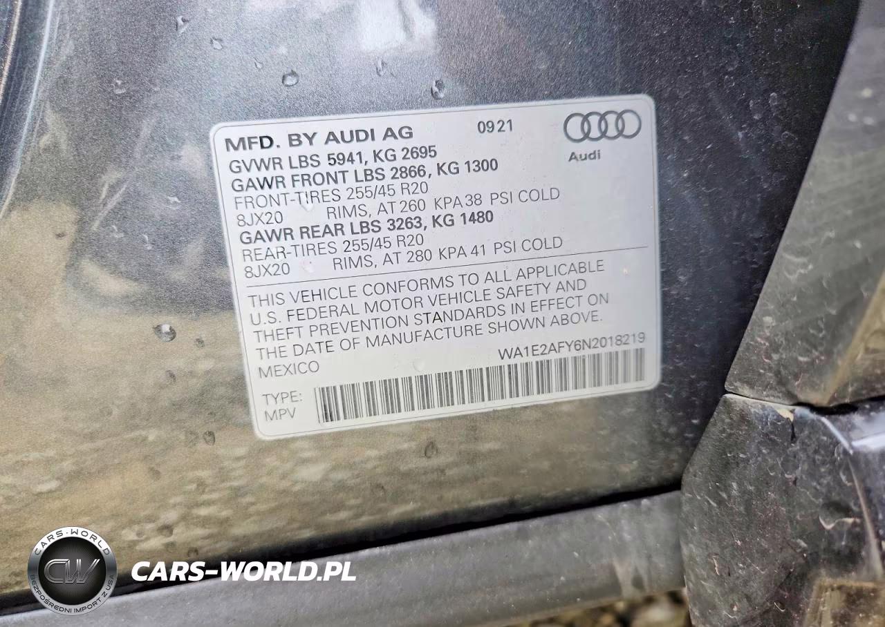 2022 Audi Q5 E Premium Plus 55 VIN:WA1E2AFY6N2018219 - 13
