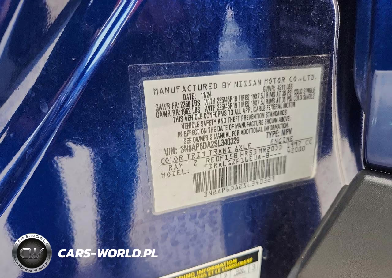 2025 Nissan Kicks Sr VIN:3N8AP6DA2SL340329 - 13