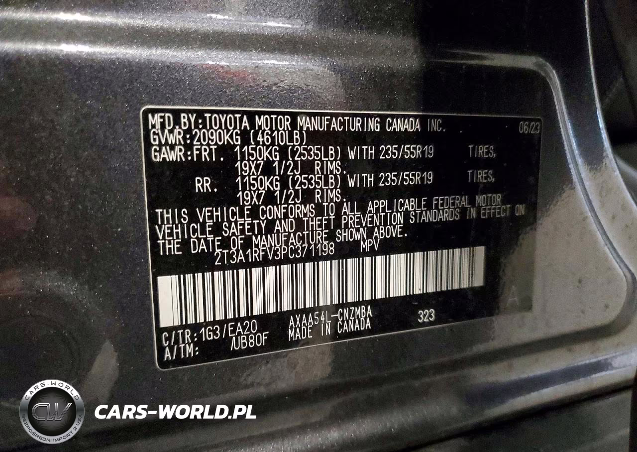 2023 Toyota Rav4 Xle Premium VIN:2T3A1RFV3PC371198 - 13