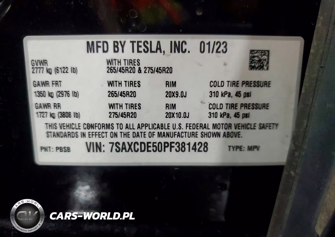 2023 Tesla Model X VIN:7SAXCDE50PF381428 - 13