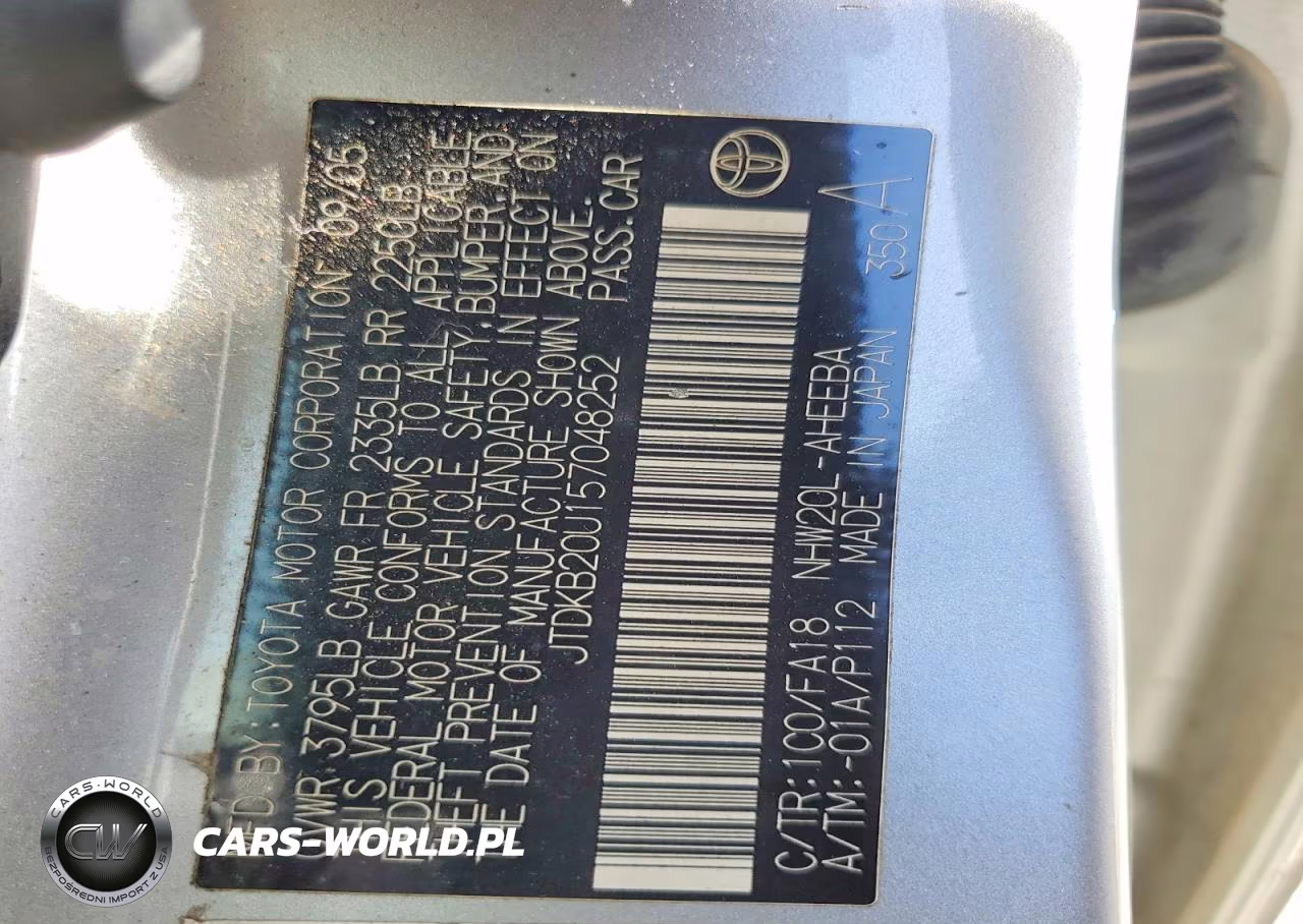 2005 Toyota Prius Base VIN:JTDKB20U157048252 - 12