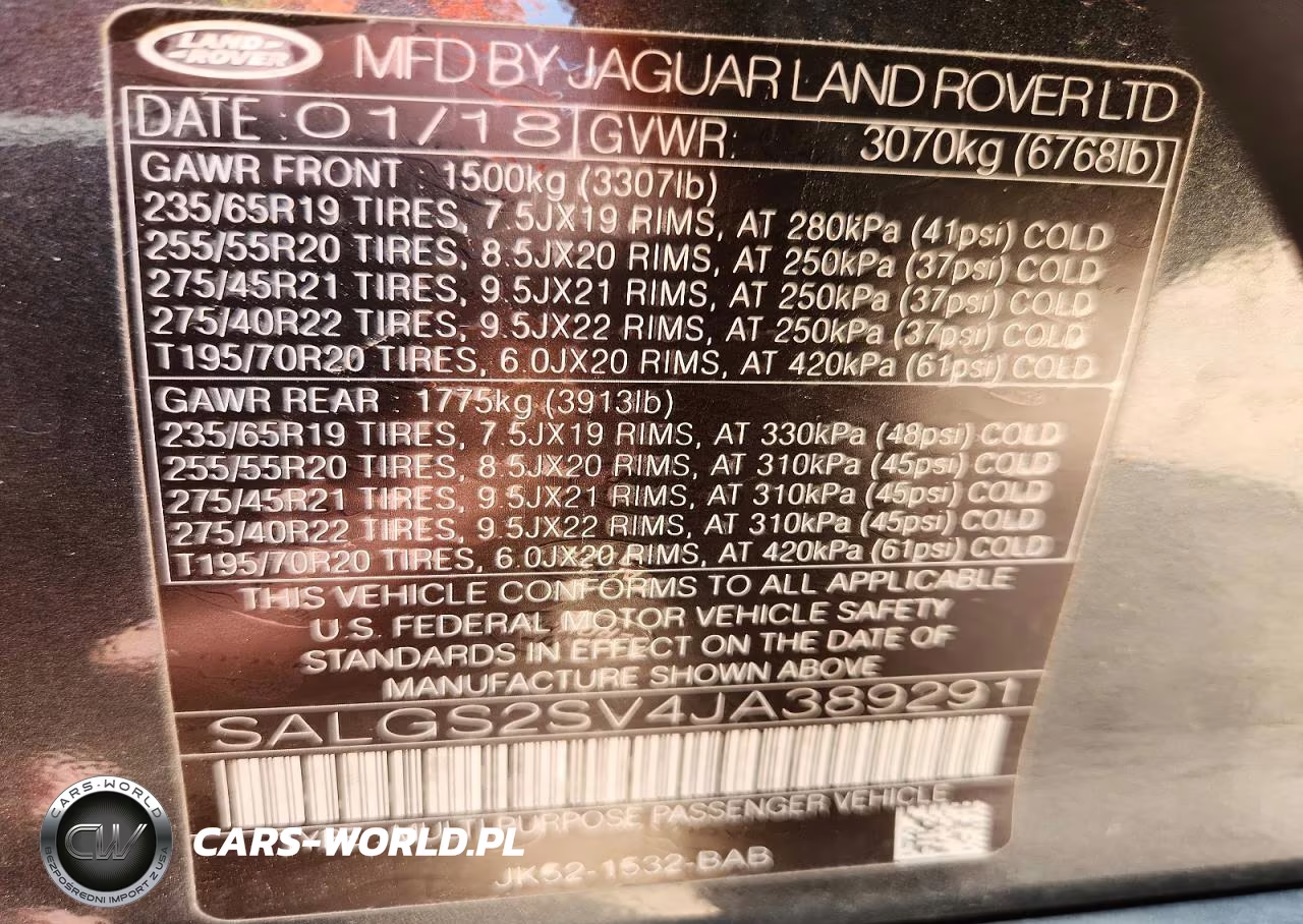 2018 Land Rover Range Rover Hse VIN:SALGS2SV4JA389291 - 13