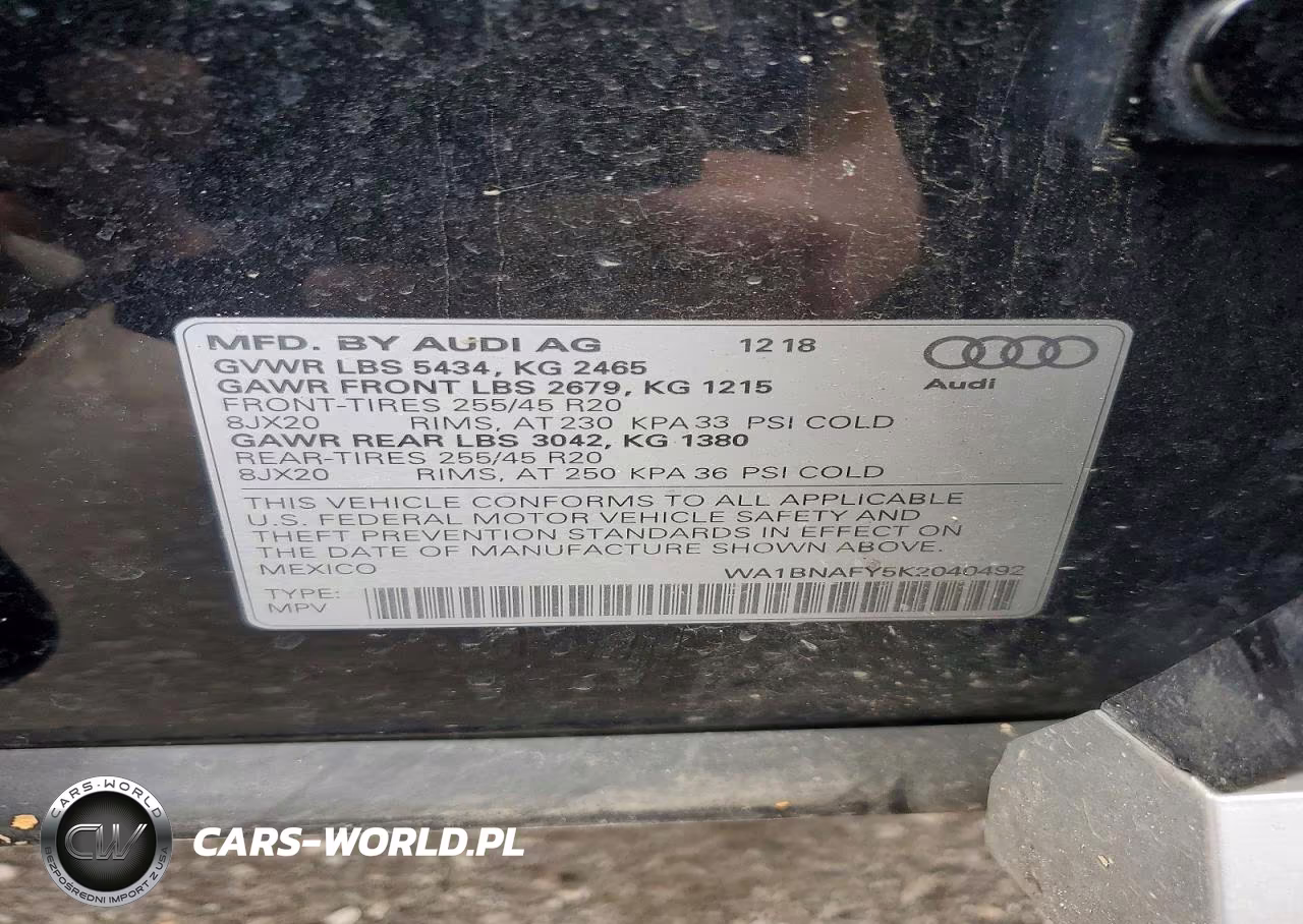 2019 Audi Q5 Premium Plus VIN:WA1BNAFY5K2040492 - 13