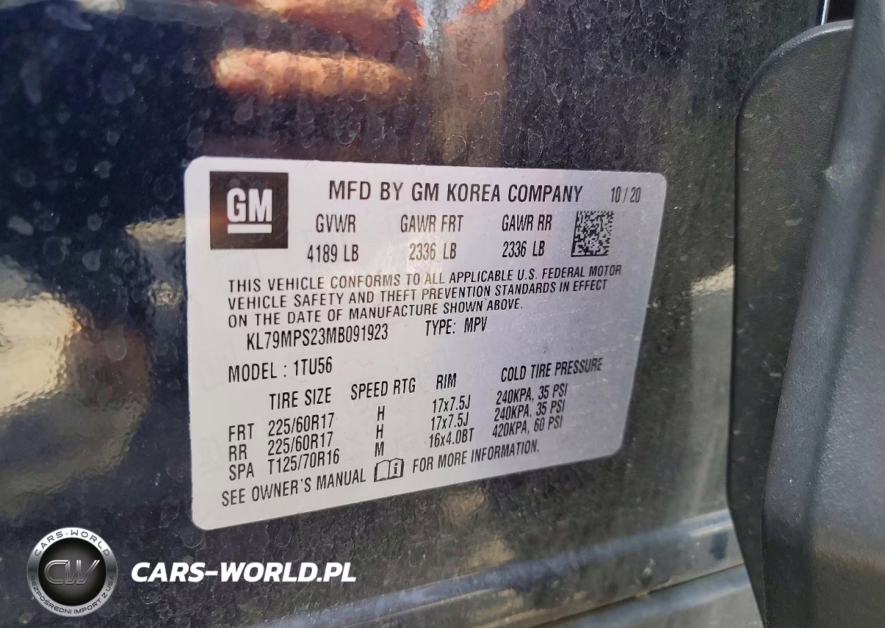2021 Chevrolet Trailblazer Lt VIN:KL79MPS23MB091923 - 12