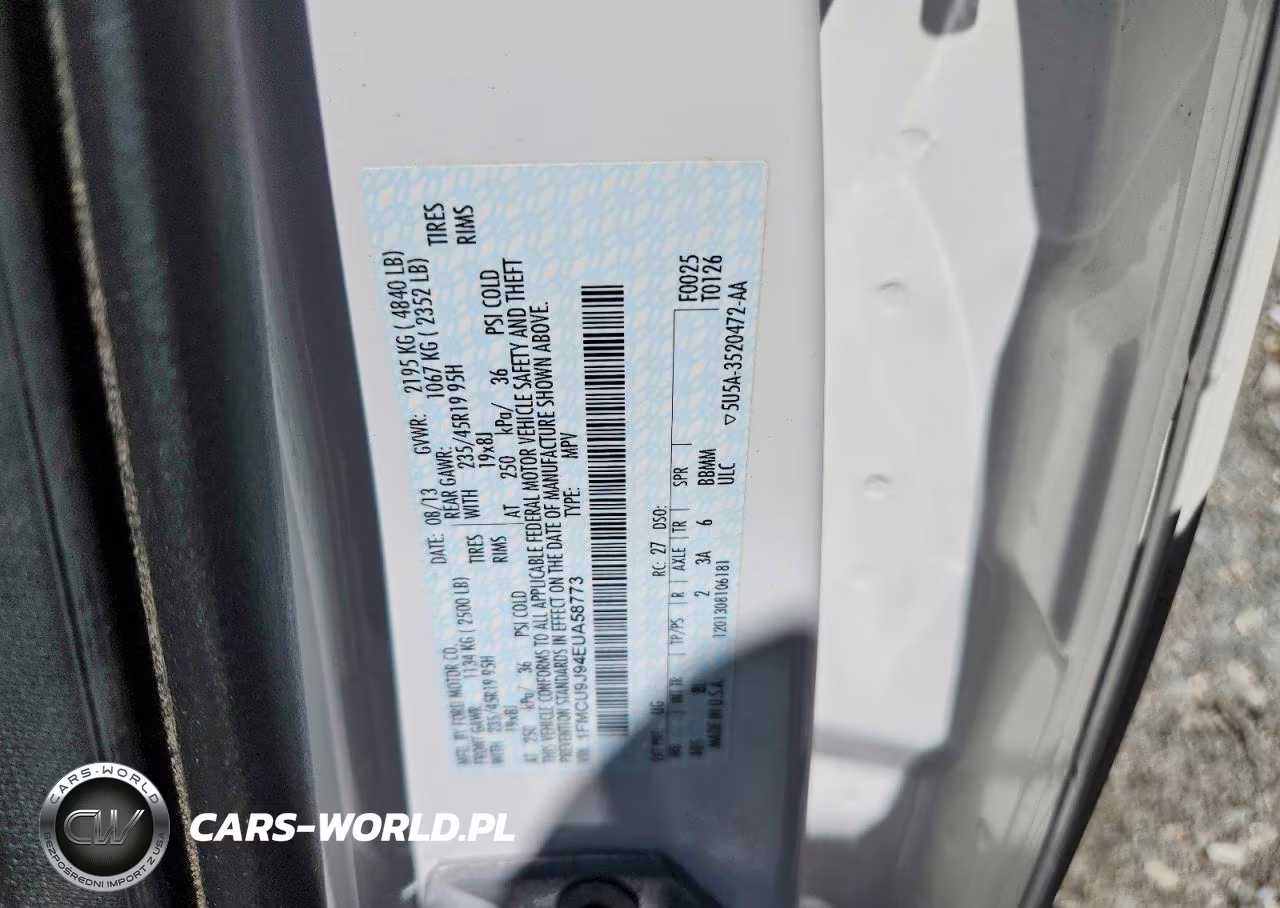 2014 Ford Escape Titanium VIN:1FMCU9J94EUA58773 - 13